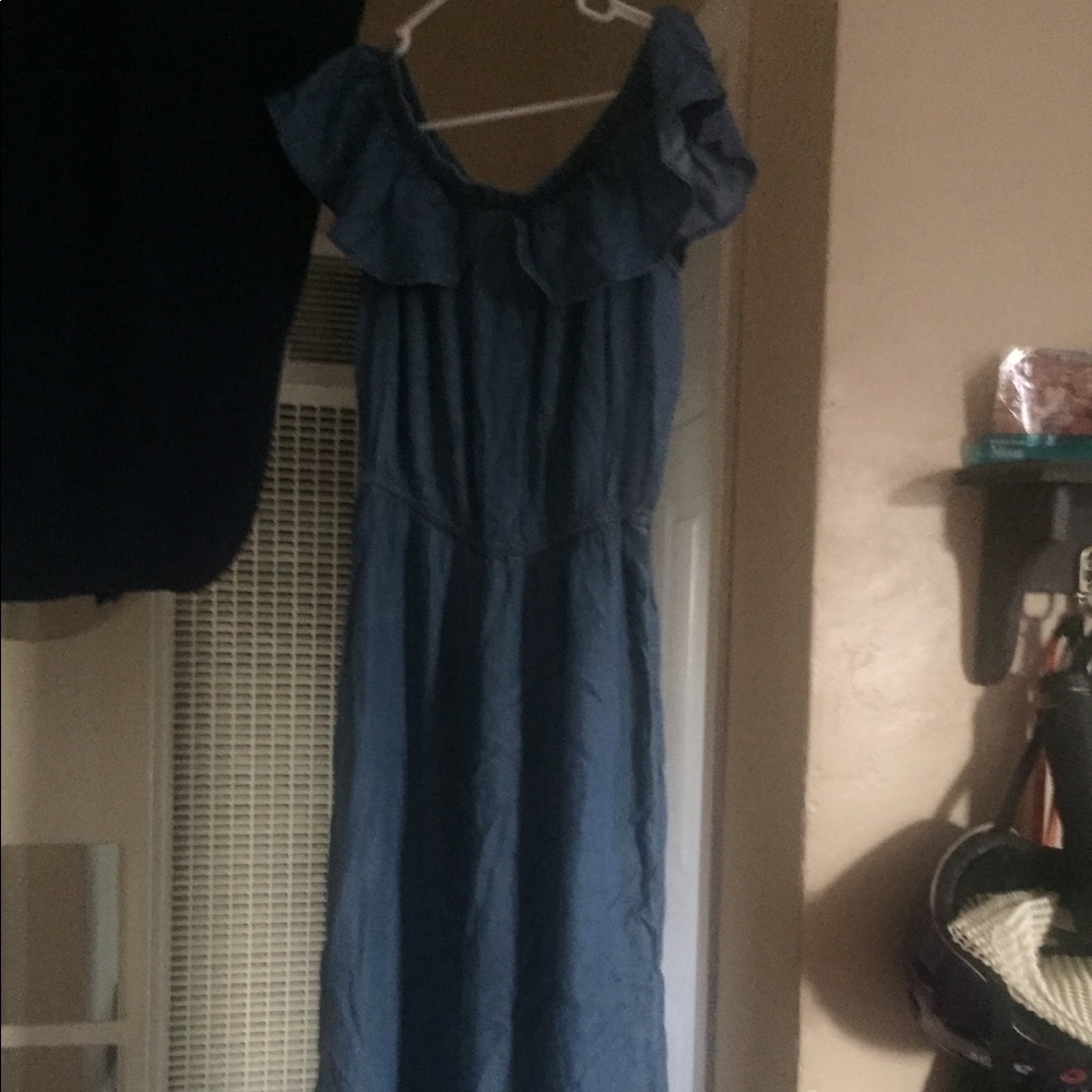 Denim looking jumpsuit